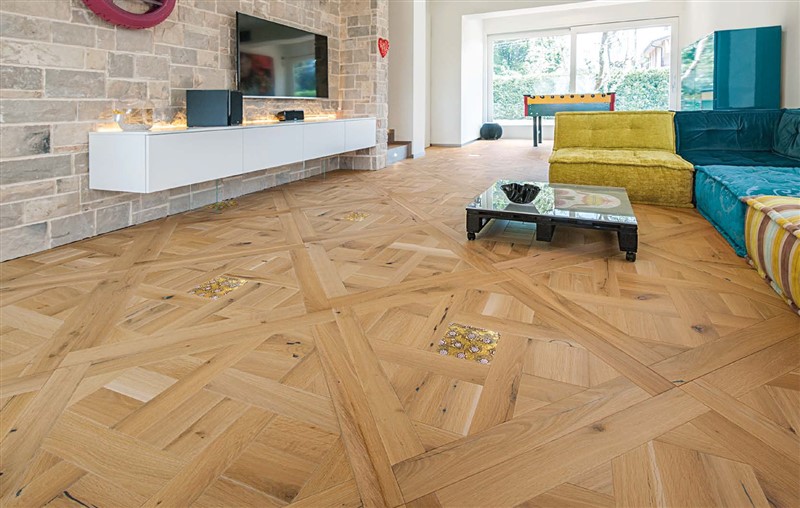 Garbelotto Oak Naturel Rustic – Creator (Marküteri) Asia Model with Murano Glass